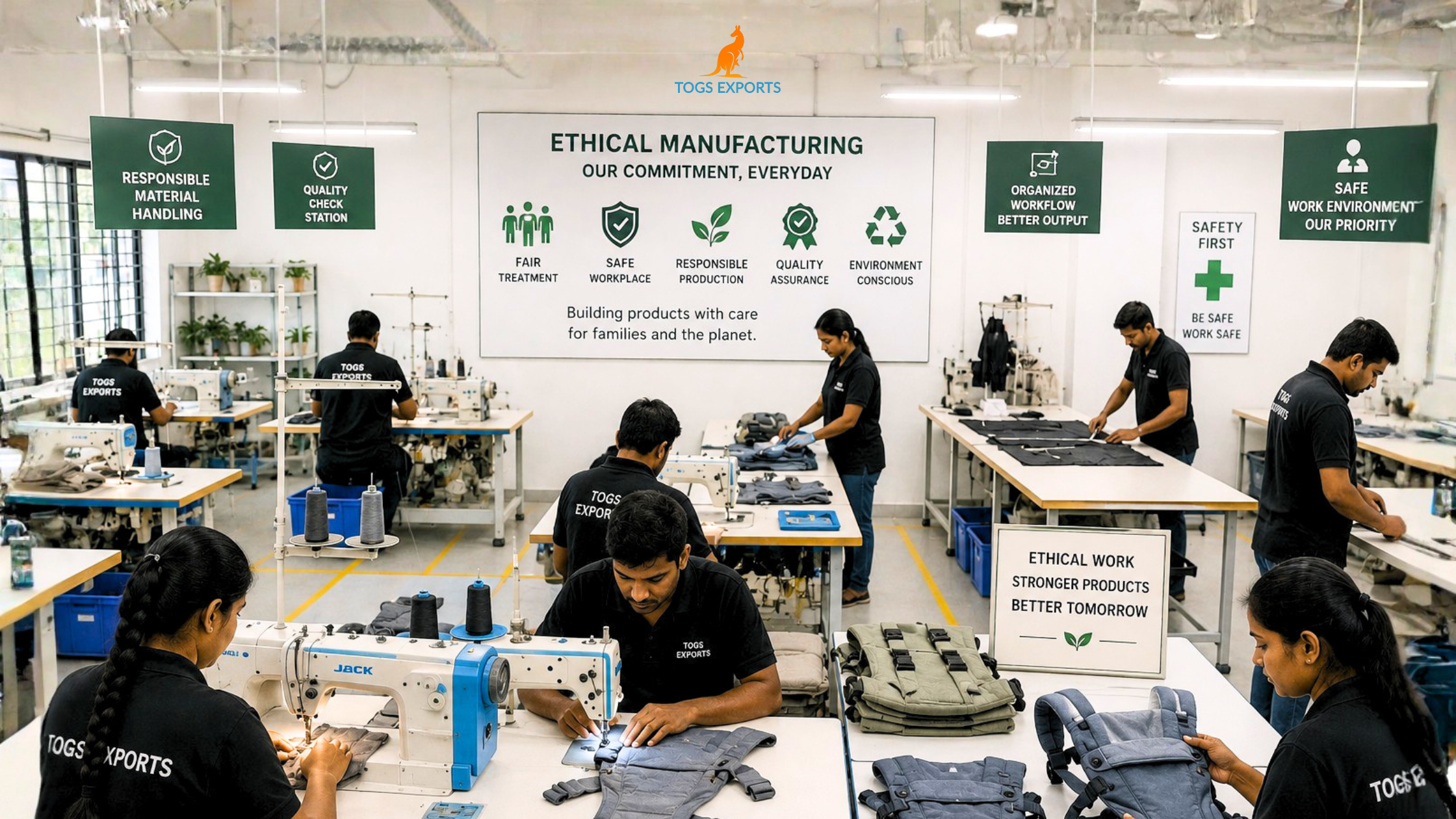 Inside an Ethical Baby Carrier Factory Workflow
